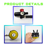LinkMejor 1L Mini Scuba Diving Tank Set Provide 10-15 Minutes Of Breathing Time Aluminum Oxygen Tanks Diving Equipment Snorkeling with Adapter Diving Goggles Strap Bag Pump Handbag