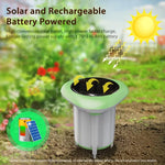 LinkMejor Tuya Smart WiFi Soil Sensor Solar Powered Planting Temperature and Humidity Meter IP66 Wireless Soil Tester Turf Gardening