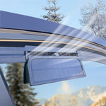 F-817 Solar Powered Car Exhaust Fan 3 Fans 2.5W Window Mount Cooling Vent USB Air Circulation Exhaust Fan