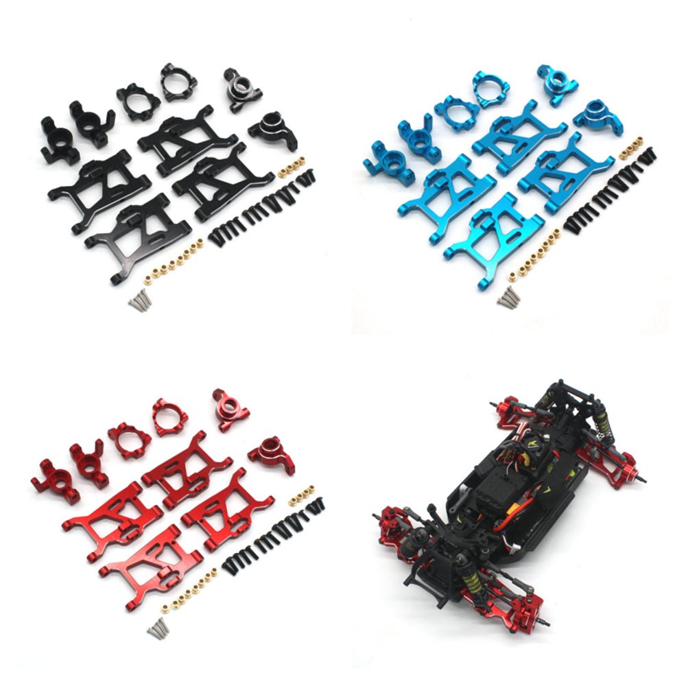 Upgraded Metal Parts Suspension Swing Arm Steering Cup Set for 1/14 1/16 ZD Racing MT16 Rlaarlo JIUSI MT14R PT14R RC Cars Vehicles Models Spare Accessories