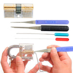 12PCS Locksmith Hand Tools Supplies Lock Pick Set Practice Handcrafted Tools for Lock Picking Practice
