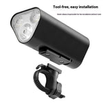 LinkMejor 1200LM Bike Headlight 6 Cycling Flash Lamp Light Modes Aluminum Alloy Waterproof Type-C Charging Bicycle Front Light for MTB Riding