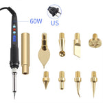 Toaiot Heat Insert Nut Iron Tip Hot Melt Heat Set Insert Tool Soldering Iron Tip 3D Printing Modify Finishing Brass Thread Embed