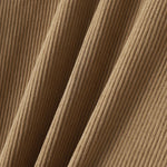 LinkMejor Men Jumpsuits Corduroy double-breasted Suit Collar Long-sleeved Casual One-piece Suit for Men with Side Pockets