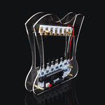 HU-013 DIY Laser Harp Interactive Seven Laser Strings Kit Adjustable Tone LED Lights DC 5V Portable Musical Instrument