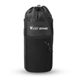WEST BIKING Bike Water Bottle Bag Insulated Handlebar Cup Holder Folding Bicycle Scooter Storage Pouch Multi Color Thermal Cycling Drink Carrier