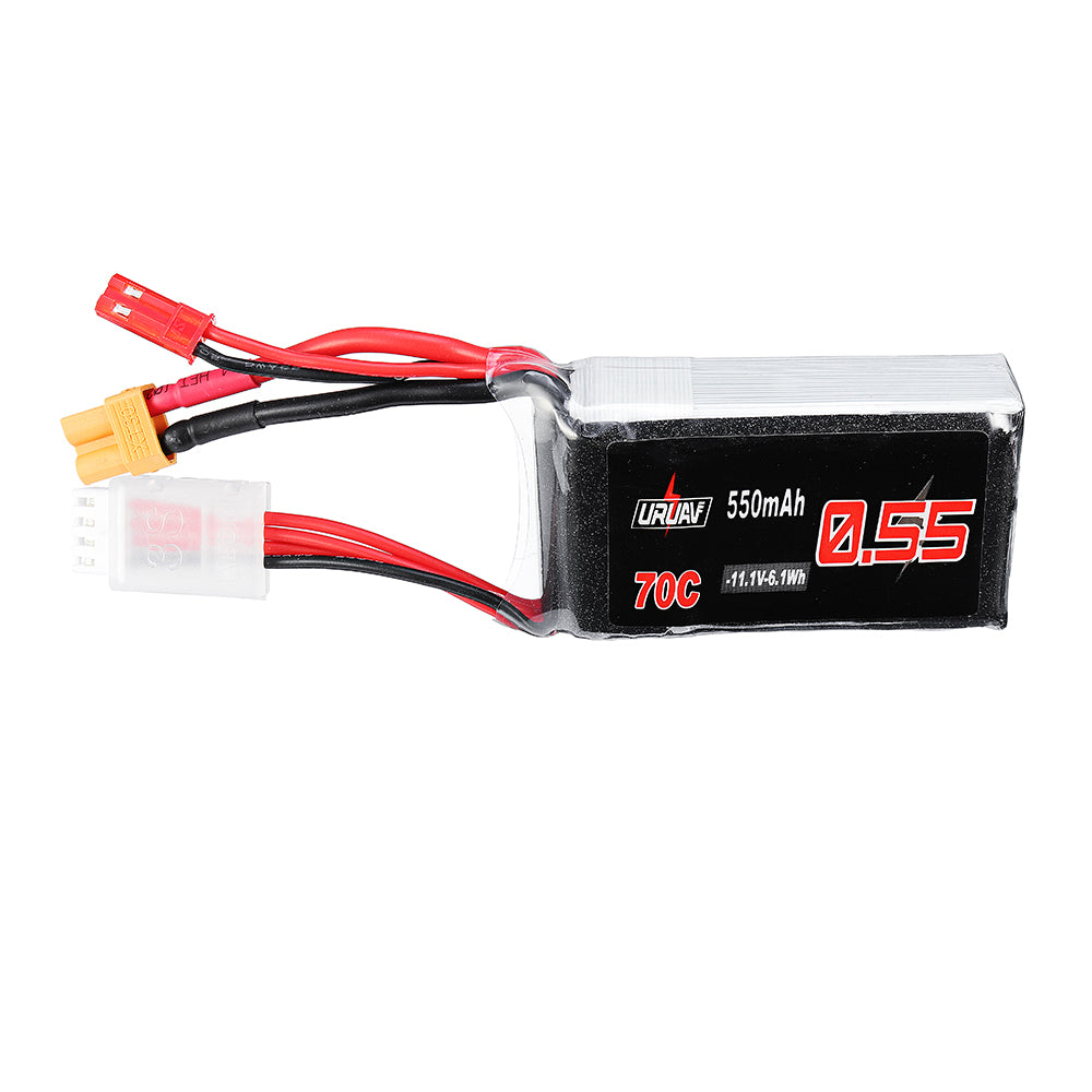 LinkMejor 11.1V 550mAh 70C 3S Lipo Battery JST/XT30 Plug for BETAFPV Pavo20 Pro RC FPV Racing Drone