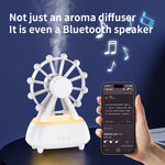 Tevorex Colorful Aromatherapy Humidifier Essential Oil Diffuser with bluetooth Speaker RGB Night Light 300ml Quiet Operation for Bedroom Desktop Home Office
