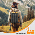 9W Portable Solar Panel Monocrystalline Silicon 6V Outdoor Charging Mobile Phone Tablet Power Bank USB-C USB-A Output