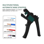 Automatic Wire Stripper Multifunctional 2 in 1 Tool Precision Steel Blades Adjustable Length 0.2-6mm² Stripping Cutting Lightweight Electricians Wire Tool
