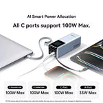 LinkMejor PB728 200W 90Wh 25000mAh Power Bank with Smart Screen Display Come with USB-C1/USB-C2 Cables External Battery Power Supply with 3 Inputs & 4 Outputs Support PD QC PPS UFCS SCP AFC Fast Charging for iPhone 17 17Pro 16 Pro Max 15 14 for Xiaomi 17pro