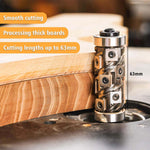 Top&Bottom Bearing Flush Trim Router Bit 1/2 Shank with 12PCS Carbide Inserts Woodworking Templates Patterns Bits Industrial Grade Trimmer Cutting Tools