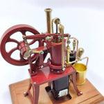 LinkMejor R01 1/12 Stirling Hot Air Pump Engine Model Water-cooled External Combustion Engine Copper Castings Physics Science Experiment for Children