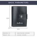 Men's RFID Blocking Trifold Auto Pοp-up Cards Holder Aluminum Box Men Buckle Coin Purse Money Clip