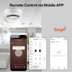 Tuya Wifi Smoke Sensor Fire Detect Alarm Smart Home Security Fire Protection Work with Alexa Google Home