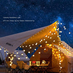 5m 20LED/ 10m 40LED Globe String Lights Portable Battery & USB Powered Waterproof Warm Glow For Camping Tent & Party Decoration