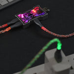 LinkMejor LITTLE USB-C Gaming LinkMejor 5-Port Multiport Adapter with RGB Lighting Transparent CNC Aluminum Frame Glass Cover