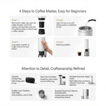 LinkMejor MIJIA CMP001 45W Portable Espresso Machine 20 Bar Coffee Maker Capsule & Ground Coffee Compatible 7500mAh Rechargeable Travel Coffee Machine