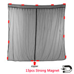 Magnetic Screen Back Anti-mosquito Door Flyscreen Mesh Ventilation Sunshade Fly Curtain Net For Van Campervan
