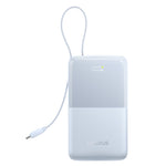 Baseus EnerFill FC51 22.5W 36.5Wh 10000mAh Digital Display Power Bank Come with USB-C Cable External Battery Power Supply with 2 Inputs & 3 Outputs Support PD3.0 QC3.0 SCP Fast Charging for iPhone 17 17Pro 16 Pro Max 15 14 for Xiaomi 17pro