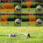 Automatic Oscillating Sprinkler 19 Hole 4 Modes Lawn & Garden Essential Watering System Irrigation Device for Home Gardens Agricultural Fields Water Sprinkler for Lawn