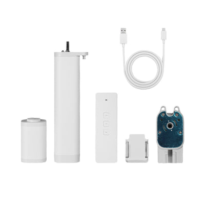 MoesHouse Tuya ZigBee3.0 Curtain Motor with Lithium Battery Rechargeable Removable with Remote Control Work With Alexa Google Home