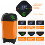 Outdoor Camping Shower IPX7 Waterproof with Digital Display Portable Electric Shower Pump for Hiking Travel Beach Pet Watering