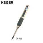 LinkMejor Mini T65 Soldering Iron Portable Repair DIY Tool OLED Screen 65W DC 9-20V Ceramic Heating Core Constant Temperature