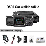 LinkMejor D500 Dual Band Mobile Radio 137-174MHz 400-470MHz 25W High Power 1052 Memory Channels LCD Screen Encryption Technology Secure Communication