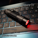 Convoy T5 LED Blue Green Orang Yellow Red Light Flashlight AA/14500 Mini LED Torch Flash Light 12Groups Fishing Camping Linterna Work Lamp