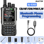 LinkMejor BJ-8300 10W Multi Band Handheld Radio bluetooth Programmable NOAA Weather Alert Spectrum Analyzer SW MW LW AM SSB CB Transceiver Two-way Radio Walkie Talkie