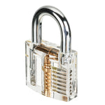 42PCS Stainless Steel Opening Padlock Matching 3 Transparent Practice Locks Quick Opening Padlock Set