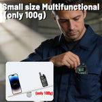 2Pcs LinkMejor AI-D1 Walkie Talkies UHF 400-470MHz Dual PTT Ultra Slim Type-C Rechargeable LED DisplayVOX Wireless Frequency Copy Two-way Ham Radio
