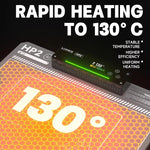 LinkMejor LW-HP2 15 Inch LCD Screen Heating Mat Dual Layer Silicone Adjustable Temperature Voice Control Rapid Heating to 130°C Large Work Area for Device Disassembly