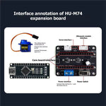 HU-M74 Smart Trash Can DIY Electronic Kit Dual-Probe Ultrasonic Auto Induction 3-In-1 HXFB Board DIY Kit for Programming Project