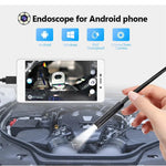 7mm Smartphone Endoscope Camera 3 IN1 Micro USB Type C Borescope Camera Waterproof LED Car Inspection For HUAWEI XIAOMI PC Soft Cable