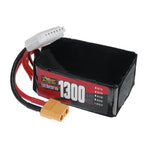LinkMejor 6S 22.2V 1300mAh 60C 28.86Wh LiPo Battery XT60 Plug for Geprc Cinelog35 V2 RC FPV Racing Drone