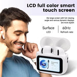 A11 Pro Wireless Bluetooth 5.4 Earphones Noise Reduction Calls Sports Semi-in-ear Headset 32 Hours Playback LED Screen Touch Earbuds