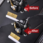 LinkMejor 3Pcs Nozzle Cleaning Brushes Copper Wire Rust Remover Industrial Wire Brush Set for 3D Printer Hot Bed Machinery Metal Parts
