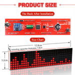 DIY LED Music Spectrum Kit DS1302 Dot Matrix Clock USB 18 Modes DIY Soldering Rhythm Light Electronic Time Display