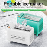Comfook 120W/150W Portable Mini Ice Maker 8/12 Solid Ice Cubes Fast Ice Making Compact Household Countertop Ice Maker for Home Office Camping Vehicle Use