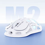 Gravastar Mercurys M2 Gaming Mouse PAW3395 Sensor Tri-mode Skeletal Frame Design RGB Lights 26000DPI 5 Programmable Buttons 1KHz Polling Rate Wireless Mouse