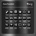 AV TOOLTOP X6 Digital Clamp Meter 400A High Precision AC/DC Current Measure with Live Wire Recognition NCV Induction Detection Dual VA Color Screen