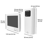 1-to-3 Wireless Weather Station Barometer Color LCD Screen Temperature Humidity Meter Freezing Point Reminder Rainproof Forecast Sensor