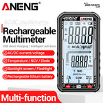 LinkMejor 620C Digital Multimeter 6000 Counts AC/DC Voltage Current Tester with Backlit Screen Auto Power Off and Flashlight
