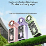 Tevorex K7 Portable Handheld Fan 199 Speed Levels Type C Fast Charging Rechargeable Mini Foldable Fan with LED Display for Travel Office