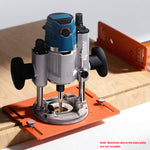 Cutting Machine Base Plate with Dual Scale 210x168mm Aluminum Alloy Circular Saw Bottom Board for Woodworking Bench Grooving Trimming