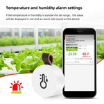 Wireless bluetooth 5.0 Mini Thermometer Hygrometer Smart Data Logger Temperature Humidity Recorder Meter APP Control MEMS Sensor Alarm