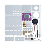 LinkMejor Frequency Modulation and Amplitude Digital Clock Radio Receiver Unassembled DIY Electronics Kit