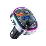 T81 Car MP3 Player Bluetooth 5.3 FM Transmitter QC3.0 PD 30W Fast Charging Charger 7 Color Lights Supports Hands-Free Calling